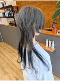 ウルフカット×デザインカラー◆