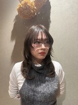 カナモ(Canamo)&nbsp;ロングレイヤー／ハッシュカット/ワンカラーベージュ/髪質改善