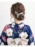 浴衣に合う上品ルーズアップ