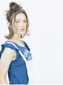 無造作オダンゴハーフアップ【EARTH新浦安店】