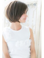 モッズ ヘア 福岡姪浜店(mod's hair) 【似合わせ小顔カットfile】大人かわいい前下がりショート