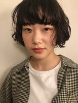 ネロ ヘアサロン 渋谷(NERO HAIR SALON)&nbsp;【田中結】ふわふわ　ニュアンスパーマ　ボブ