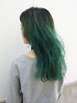 ポッシュ 原宿店(HAIR＆MAKE POSH) グリーンカラー