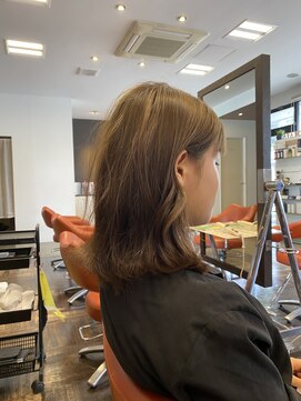 アヴァンス 北花田店(AVANCE) 【#アーモンドブラウン】× 大人かわいいナチュラルカラー