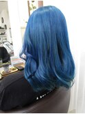 【見附・今町】＃アクリルブルーカラー＃ブリーチONカラー