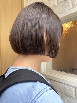 ニア 清澄白河(nir) 〈清澄白河 半個室〉丸みボブ/ラベンダーベージュ