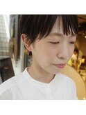 bibito ハンサムショート　前髪　刈り上げ女子　束感パーマ