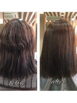 ヘア ソムリエ ゼアラ(hair sommelier Zara)&nbsp;【髪質改善】ふんわり縮毛矯正/30代/剛毛・癖毛が悩み