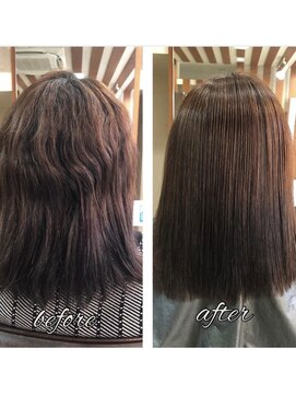 ヘア ソムリエ ゼアラ(hair sommelier Zara) 【髪質改善】ふんわり縮毛矯正/30代/剛毛・癖毛が悩み