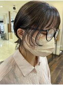 顔まわり可愛くボブスタイル