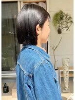 みどりの美容室&nbsp;黒髪ワンレンボブ