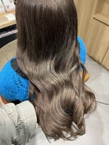 テラスヘア 新潟駅南(TERRACE hair)&nbsp;【ハイトーン】ケアブリーチで柔らかく透けるグレージュカラー◇