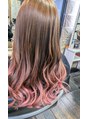 アンズセカンド (HAIR SALON an's 2nd) アッシュブラウン×ピンク×バレイヤージュ