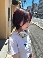 ロカリタ キョウト 四条大宮店(ROCAReTA kyoto)&nbsp;レッドカラー&切りっぱなしスタイル