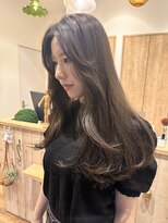 ヘアー テクニカ(hair Technica) ロングヘア×カーキグレージュ