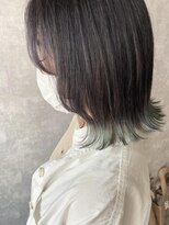 ダリー 菊水店(Dali)&nbsp;裾カラー・ミントグリーン・外ハネ・デザインカラー