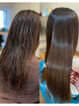 アメイズトーキョー 札幌大通(Amaz! tokyo) 小顔ネビージュワンレン/縮毛矯正/髪質改善/ツヤ髪/くせ毛