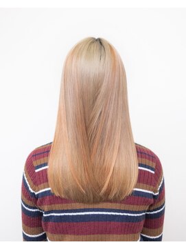 ルプラ ブリリアント(le-pla brilliant) ダブルカラー/ベージュ/オレンジ/インナーカラー/レイヤーカット