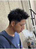 刈り上げスパイキーショート