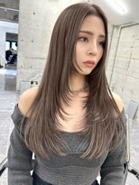 サイン 表参道(SIGN)&nbsp;韓国ヘアーハッシュカットレイヤーカットグレージュブリーチ無し