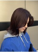 ブリーチ無しレッドブラウン