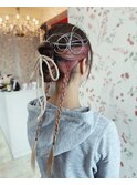 三つ編みツイン