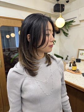 シエン 恵比寿(CIEN) ホワイトグレージュ/ミニウルフ/チェリーブラウン/丸型/恵比寿