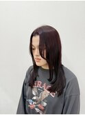 ナチュラルレイヤー+ブラウンレッド