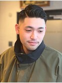 30代メンズショートフェード刈り上げシェービング表参道理容室