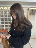 クラゲヘアー/小顔に見せるヘア/ココアベージュ/梅田