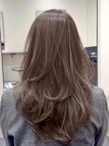 ジアン バイ ミルボン 西宮ガーデンズプラス(GIEN by milbon)&nbsp;明るめ透明感カラーミルクティーブラウンハッシュカットレイヤー