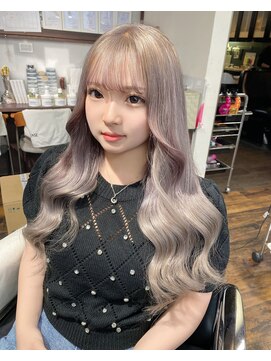 ガルボ ヘアー(garbo hair) 艶髪 ハイトーンカラー プルエクステ