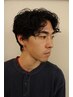 【直毛/ペタ髪改善！自然な立体感◎】カット＋波巻きパーマ