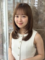 ハニー 町田(HONEY)&nbsp;レイヤーカット/ヘーゼルベージュ/小顔