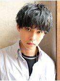 くせ毛パーマ風ウルフ