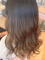 ウェーヴ 浜松小豆餅店(wave)&nbsp;〈wave小豆餅〉グレージュグラデーションカラーフリンジウェーブ