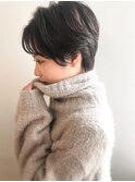 ハンサムベリーショート黒髪地毛風グレー【CERCA高田馬場】
