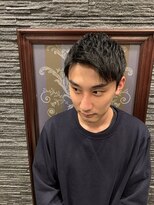 プレミアムバーバー 目黒店(PREMIUM BARBER produce by HIRO GINZA) ショートアップバング〈目黒〉〈理容室〉