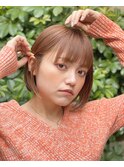 【roijir 表参道】前下がりボブ☆オレンジベージュ