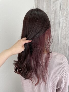 シエル 立川店(CIEL) インナーカラー×ピンクブラウン【CIEL×maki】