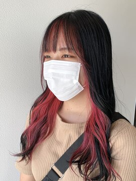 アンドアイズム(and.I'sm) インナーカラー×ピンク