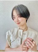 黒髪ハンサムショート10代/20代/ショートボブ/