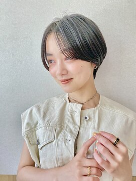 サンド 表参道(sand) 黒髪ハンサムショート10代/20代/ショートボブ/