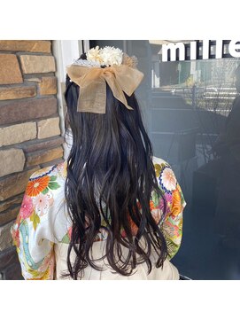 ミル 今治(1003 mille IMABALI) 成人式アレンジ/卒業式アレンジ/成人式ヘアセット/卒業式着付け