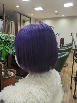 ヘアーサロン クラウド(CROWD) 超パープル