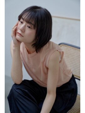 モネ 堀江院(monet) 美フォルムカット、艶カラー、髪質改善