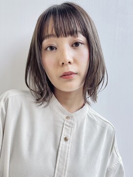 コレクティブワーク 表参道 渋谷(COLLECTIVE WORK) レイヤーボブ ベージュカラー 寒色ベージュ 髪質改善 透明感