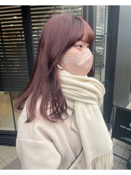 ガリカ 渋谷(Gallica) 【mami】大人かわいいラベンダーココアブリーチなしダブルカラー