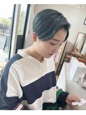 ダブルカラーハンサムショートヘア