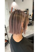 ラフ 難波店(LAFF) #黒髪#ボブルフ#ネビージュ#小顔#ワンレン